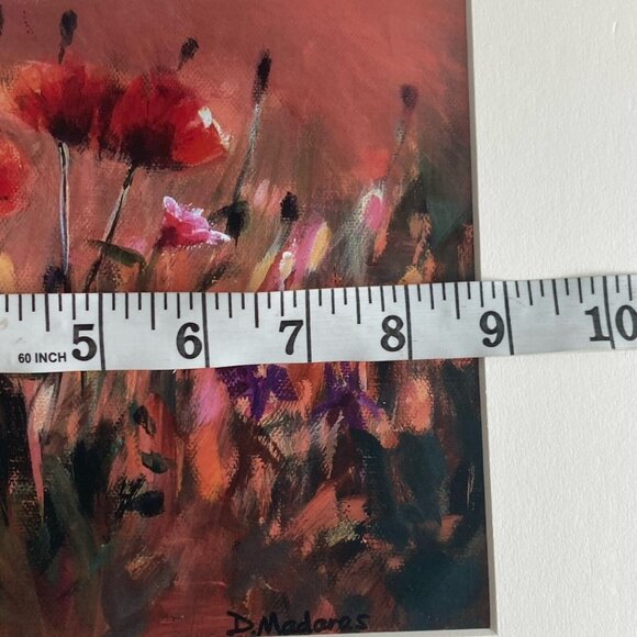 Diana Madaras Poppy Desert Flowers Art Acrylic Print COA Unframed Matted Signed - Picture 11 of 15
